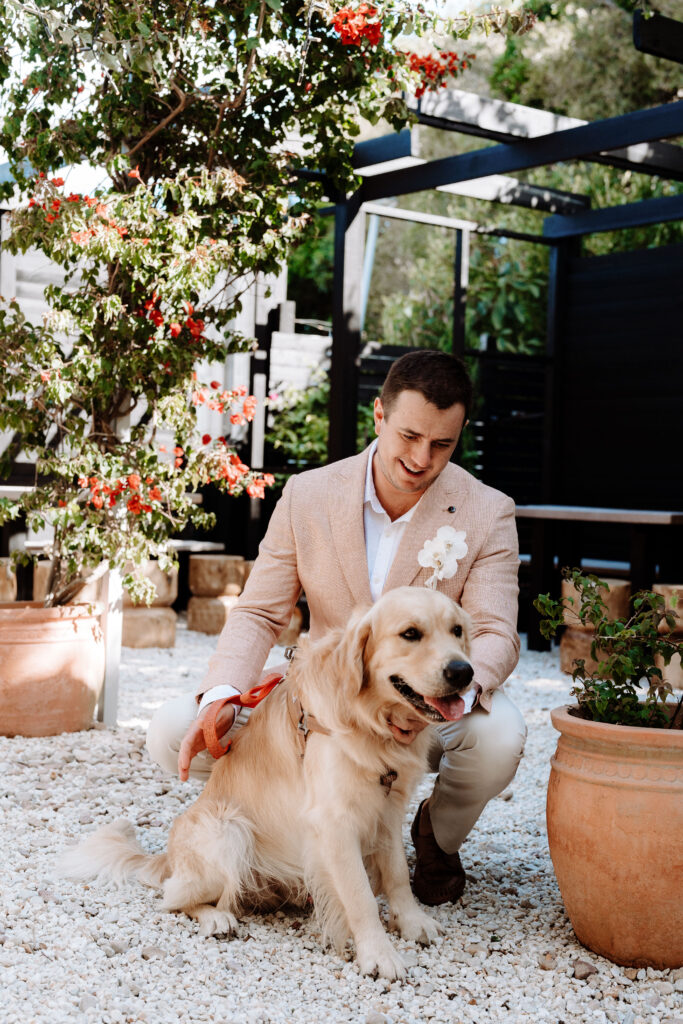 Osteria Wedding with Dog
