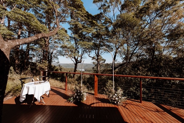 Spicers Clovely Estate Ceremony Location with View